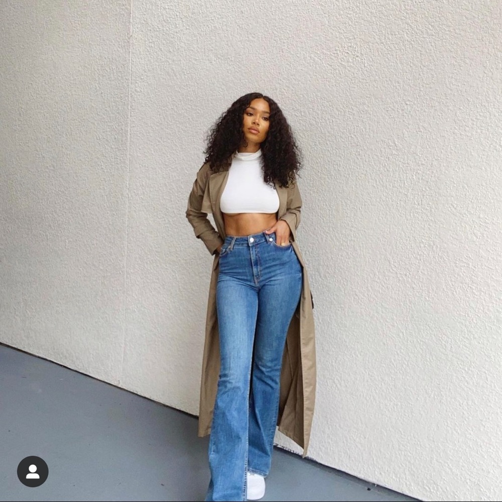 Zara Hi-Rise Wide Leg Jeans